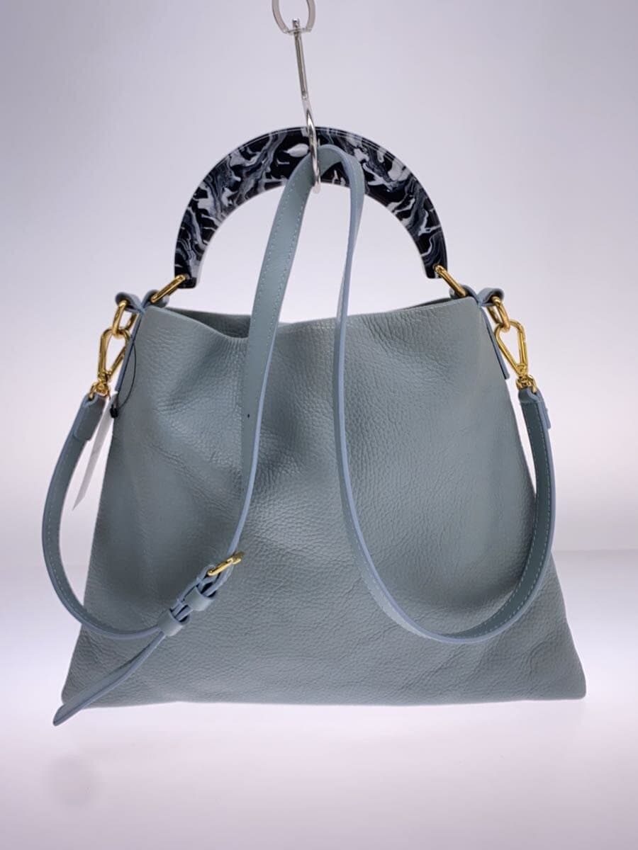 MARNI Handbag Leather BLU Solid SCMP0063U0 3