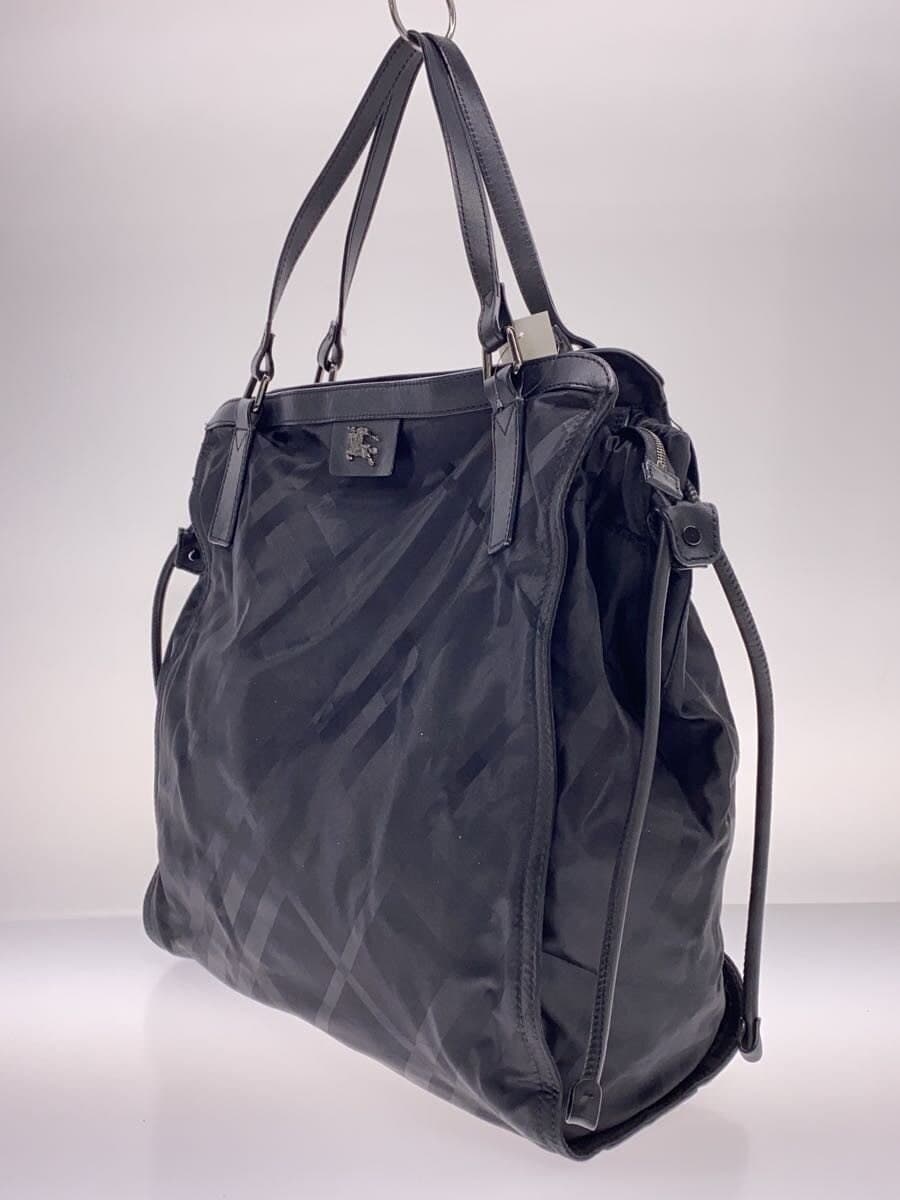 BURBERRY Tote Bag BLK Check 2