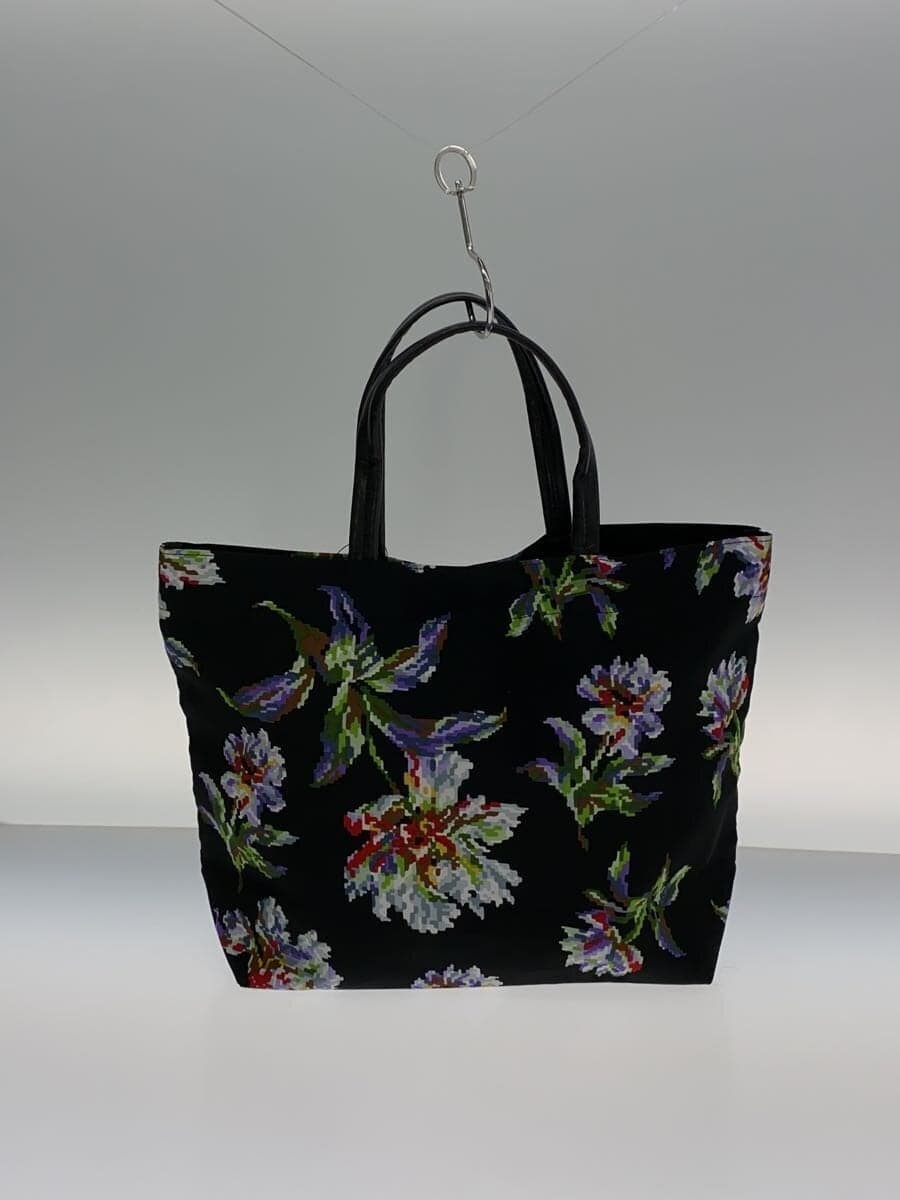 FEILER Tote Bag Nylon BLK Floral 3