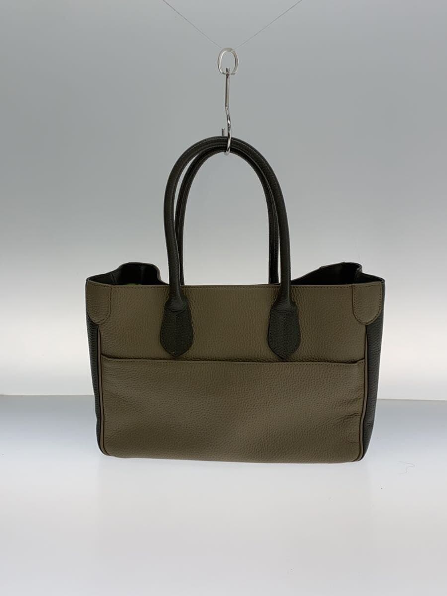 A.D.M.J. by Color Tote Bag Leather NVY Solid 3