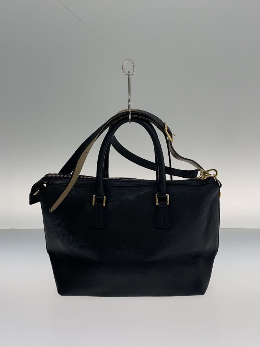 A.D.M.J. Shoulder Bag Leather BLK Solid 3