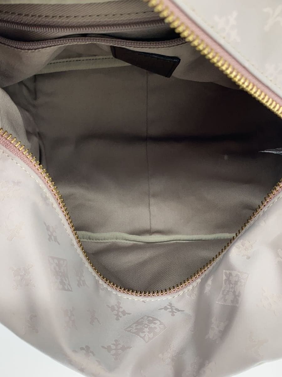 russet BOX Type Hand Bag Bottom Leopard Nylon BRW All Over Pattern 6