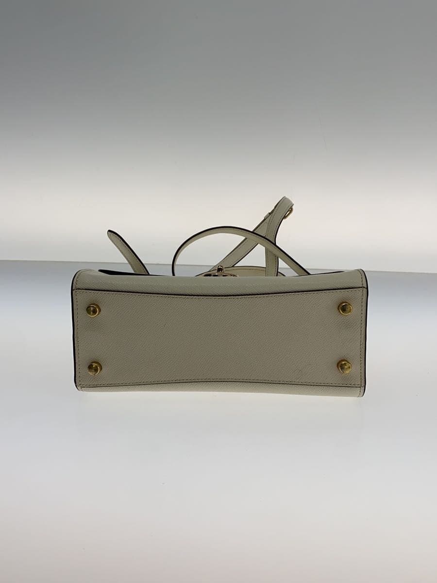 COACH Shoulder Bag Leather WHT Solid f76618 4