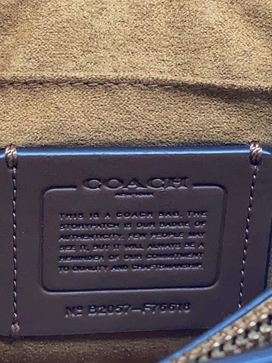 COACH Shoulder Bag Leather WHT Solid f76618 5