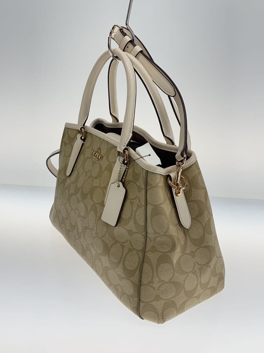 COACH Handbag_Signature PVC BEG All Over Pattern 2