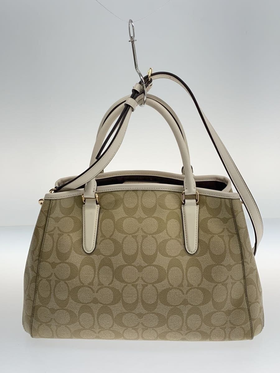 COACH Handbag_Signature PVC BEG All Over Pattern 3
