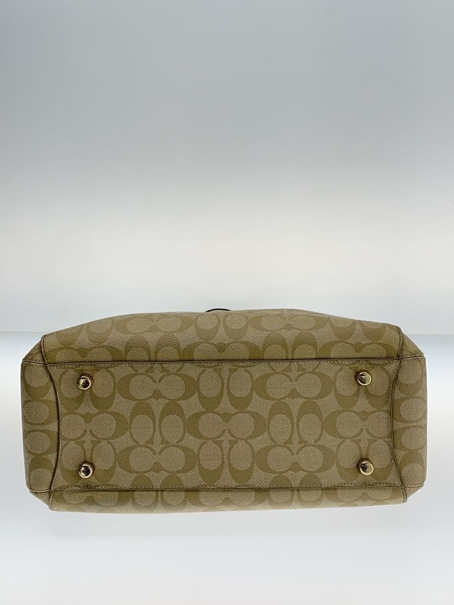 COACH Handbag_Signature PVC BEG All Over Pattern 4