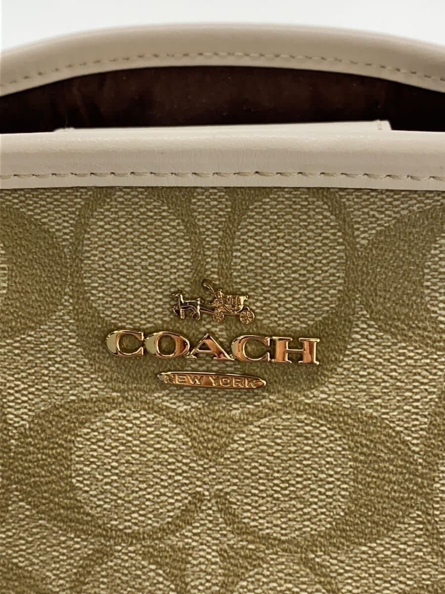 COACH Handbag_Signature PVC BEG All Over Pattern 5