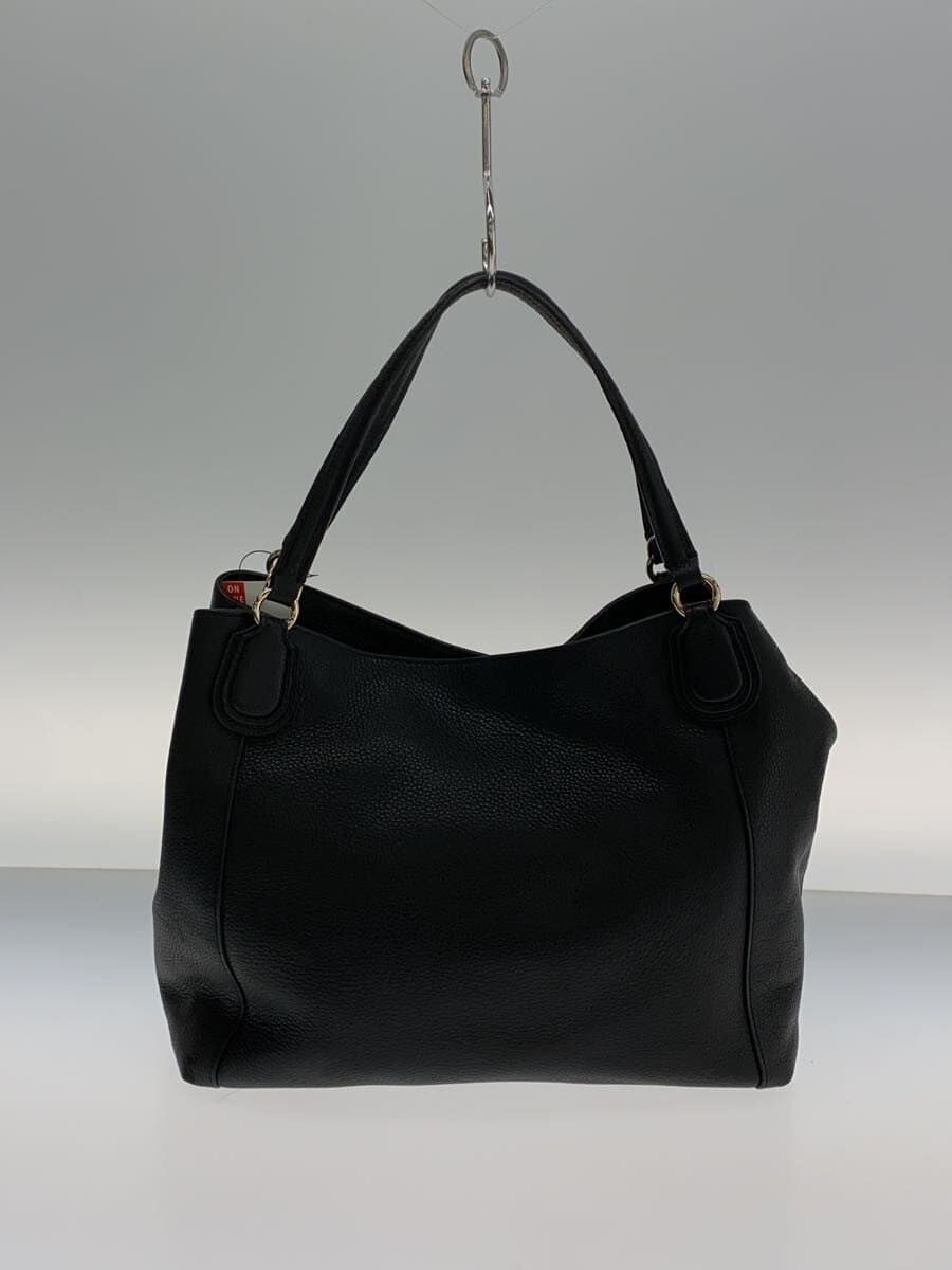 COACH Handbag Leather BLK Solid 3