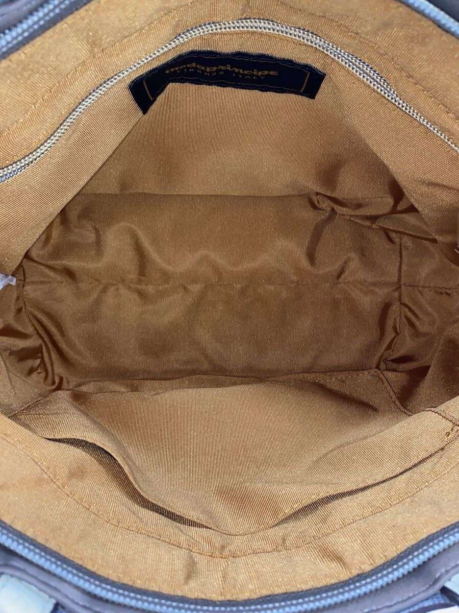 Modaprincipe2-Way Bamboo Tote Bag Nylon BEG Solid 6