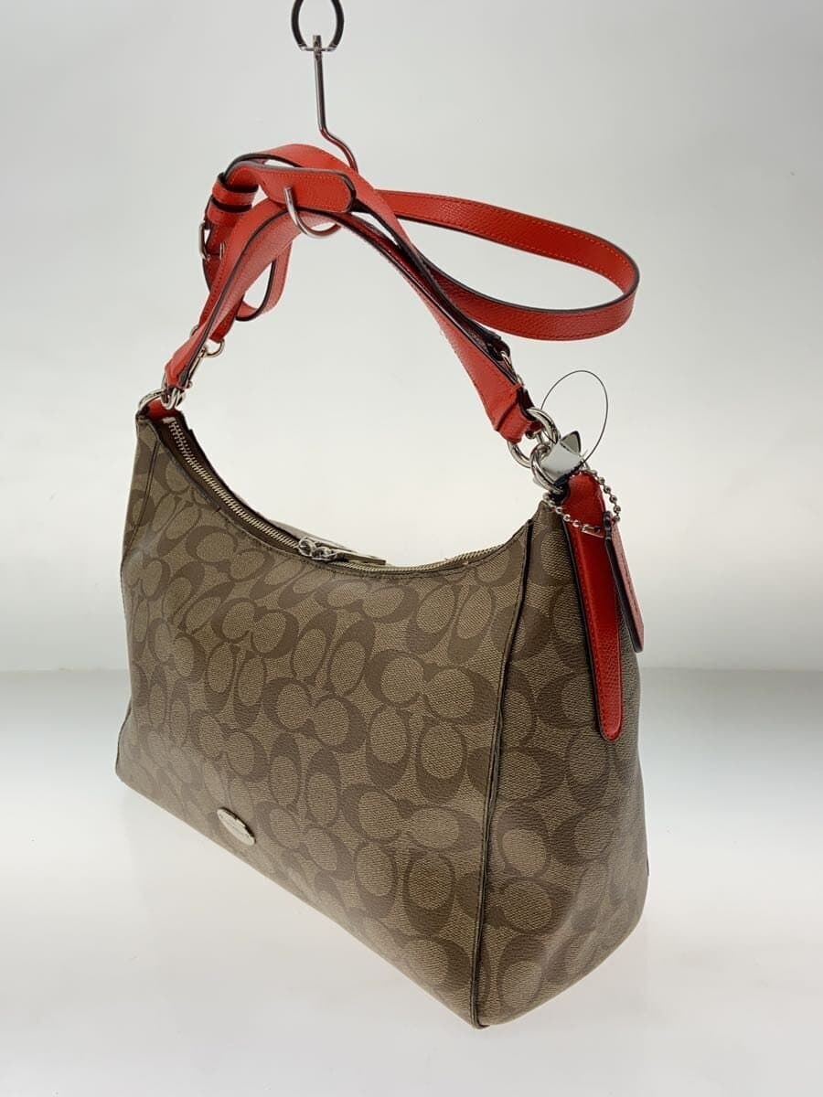 COACH Shoulder Bag PVC BEG All Over Pattern F34899 2