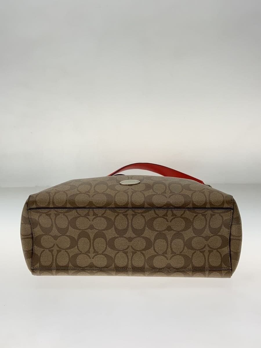 COACH Shoulder Bag PVC BEG All Over Pattern F34899 4