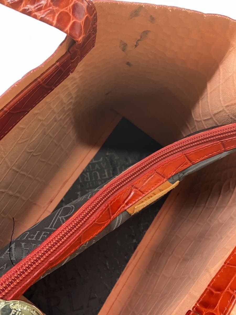 FURLA Tote Bag Leather RED 6