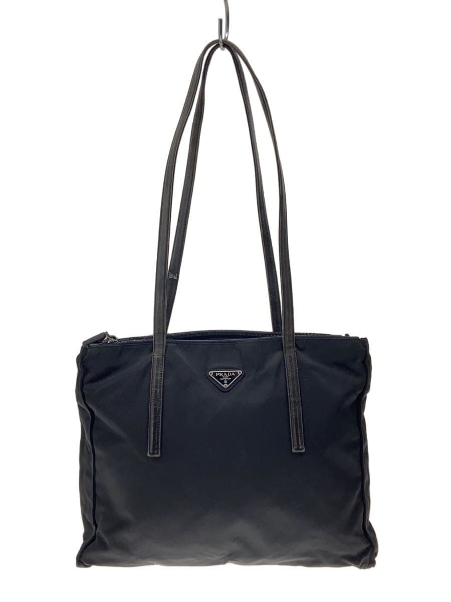 PRADA Tote Bag Nylon BLK Solid B6243