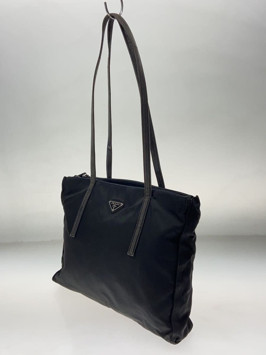 PRADA Tote Bag Nylon BLK Solid B6243 2