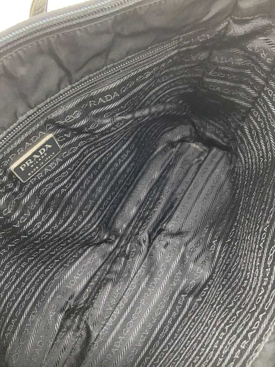 PRADA Tote Bag Nylon BLK Solid B6243 6
