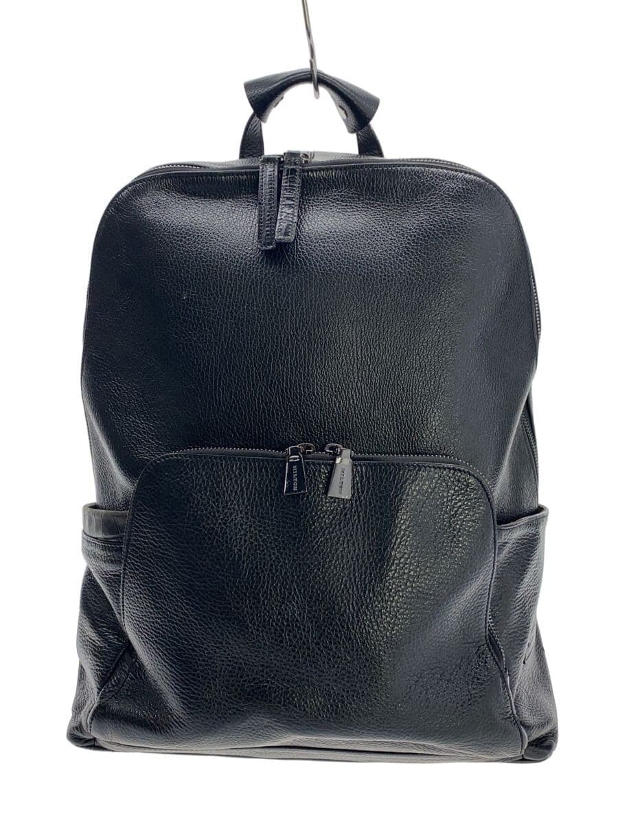 HILTON Backpack Leather BLK
