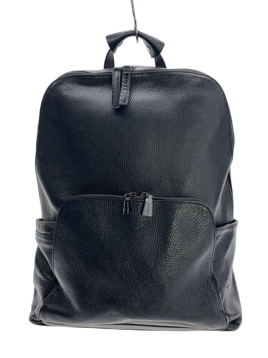 HILTON Backpack Leather BLK