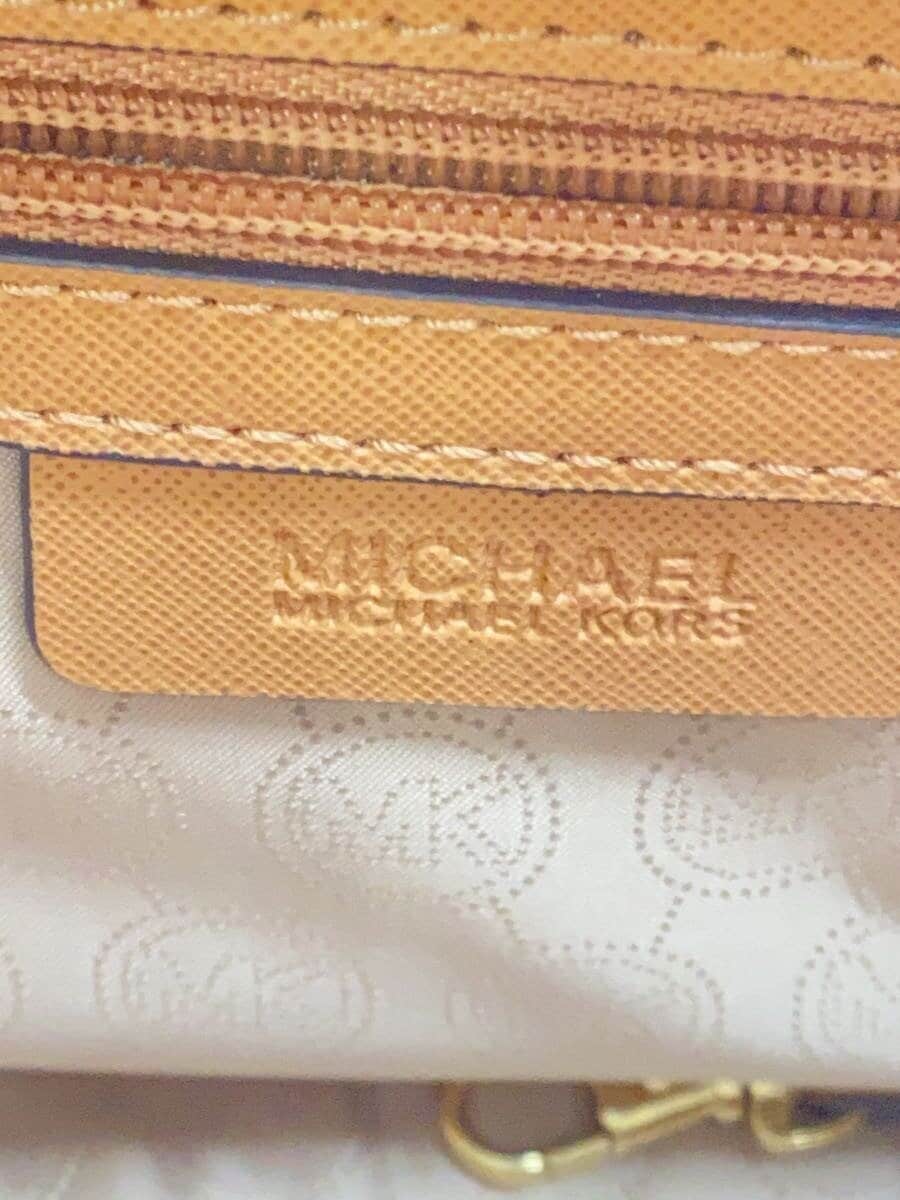 MICHAEL MICHAEL KORS Shoulder Bag Leather BEG Solid 5