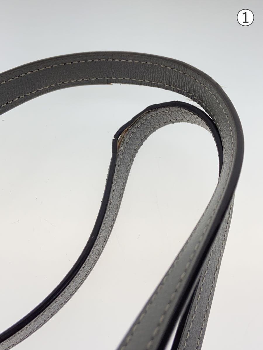 COACH Tote Bag Leather GRY Solid 7