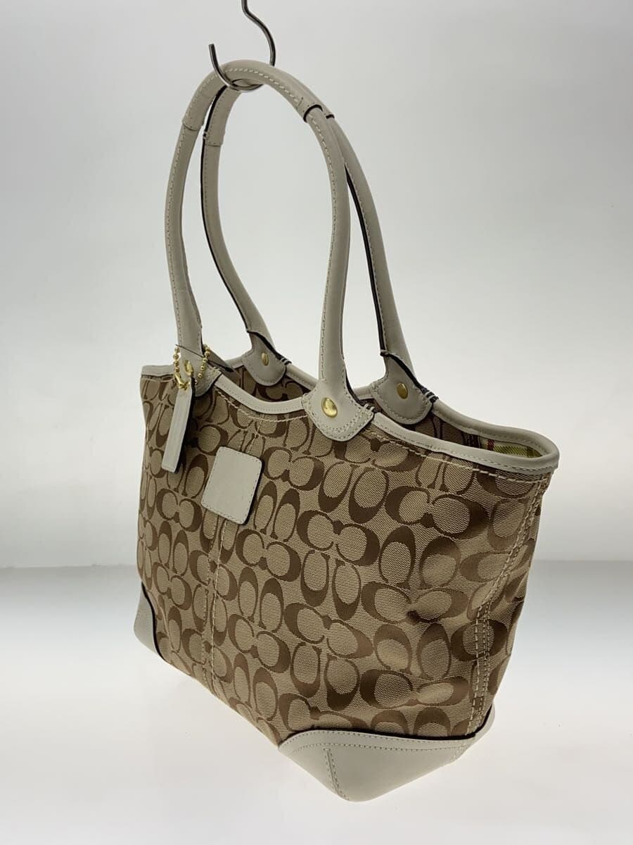 COACH Tote Bag_Signature Canvas BEG 2