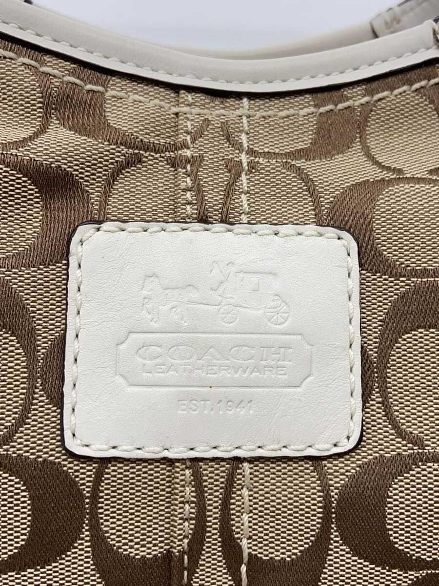 COACH Tote Bag_Signature Canvas BEG 5