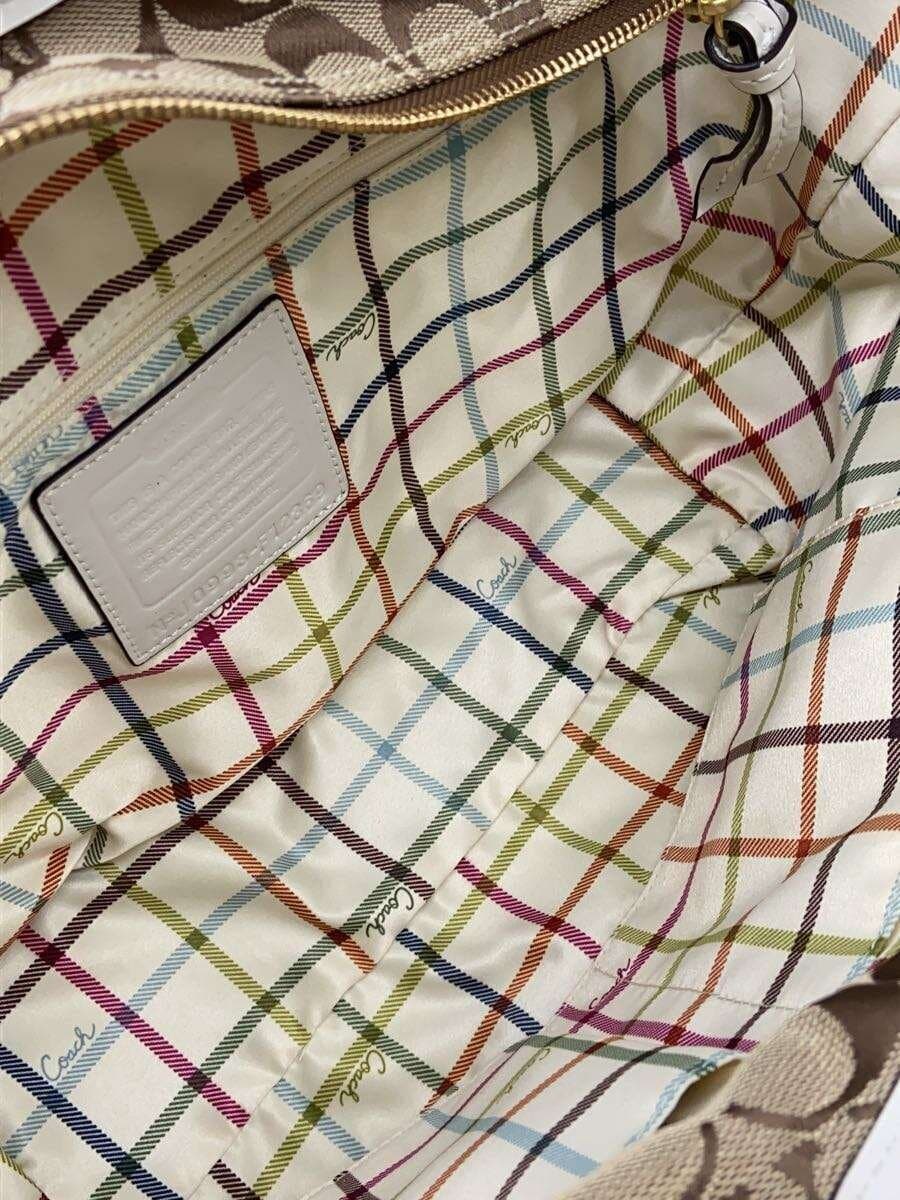 COACH Tote Bag_Signature Canvas BEG 6