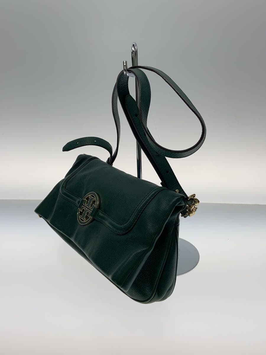 TORY BURCH Shoulder Bag Leather GRN Solid 2