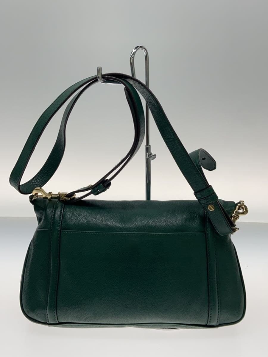 TORY BURCH Shoulder Bag Leather GRN Solid 3