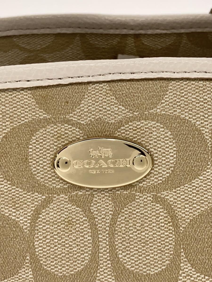 COACH tote bag PVC BEG all-over pattern 5