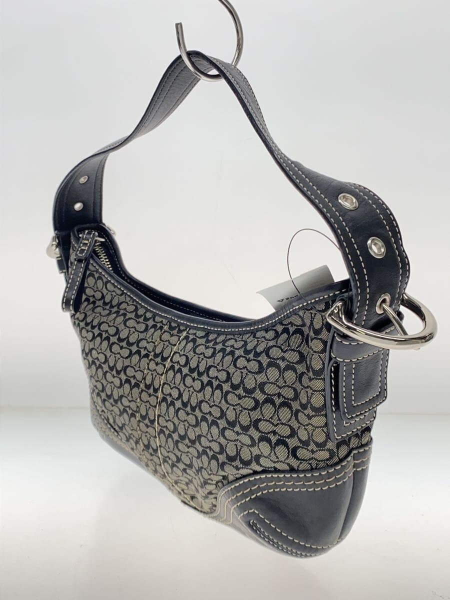 COACH Shoulder Bag Canvas GRY All Over Pattern F02154 2