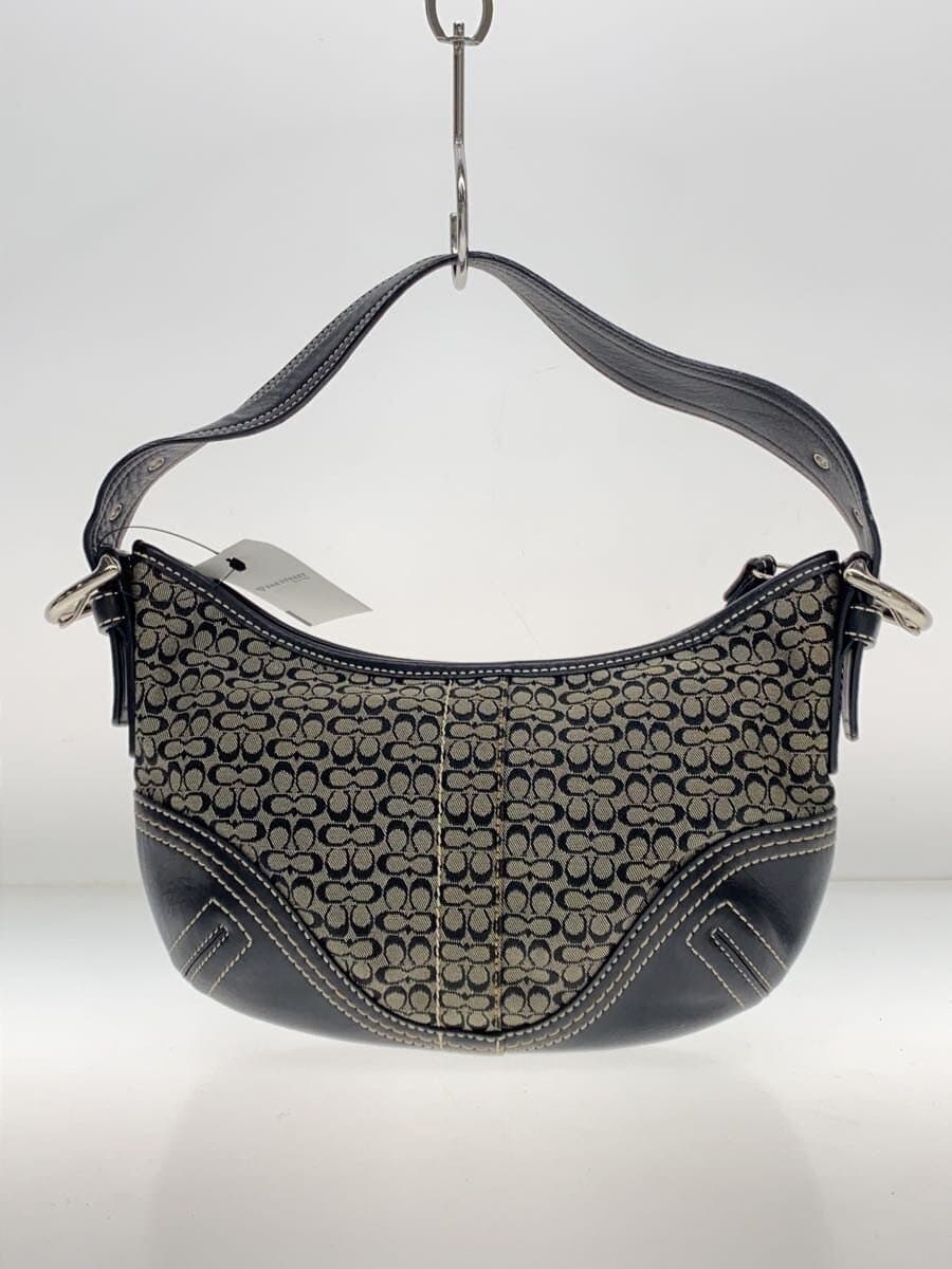 COACH Shoulder Bag Canvas GRY All Over Pattern F02154 3