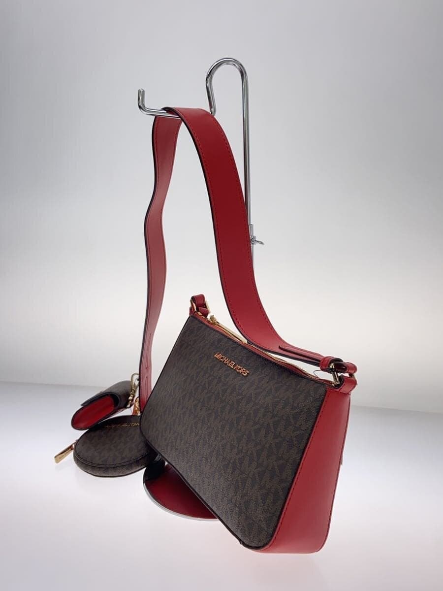 MICHAEL KORS Shoulder Bag PVC BRW All-over Pattern 2