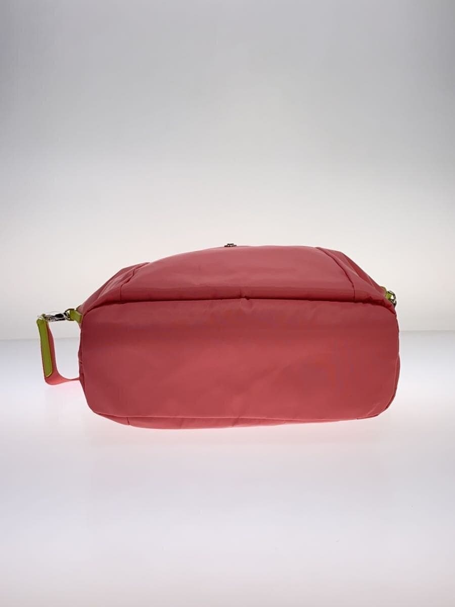 agnes b VOYAGE2WAY Tagged Tote Bag Nylon PNK Solid Color 4