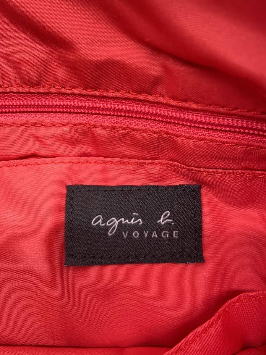 agnes b VOYAGE2WAY Tagged Tote Bag Nylon PNK Solid Color 5