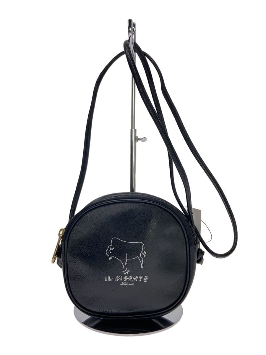IL BISONTE × Ichiro Yamaguchi Shoulder Bag Leather BLK