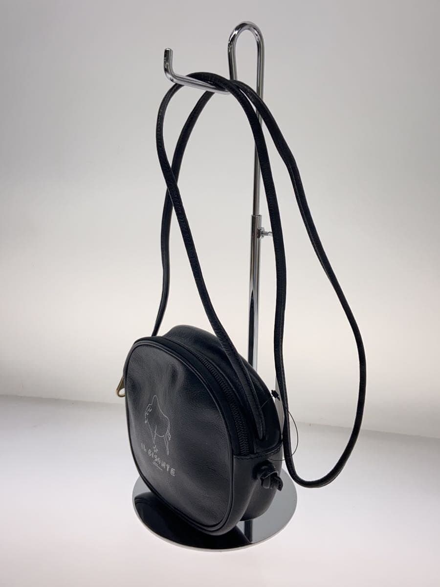 IL BISONTE × Ichiro Yamaguchi Shoulder Bag Leather BLK 2