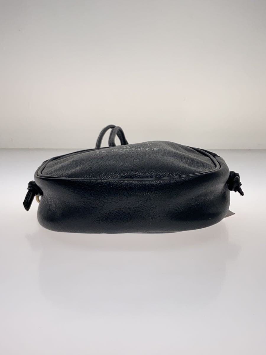 IL BISONTE × Ichiro Yamaguchi Shoulder Bag Leather BLK 4