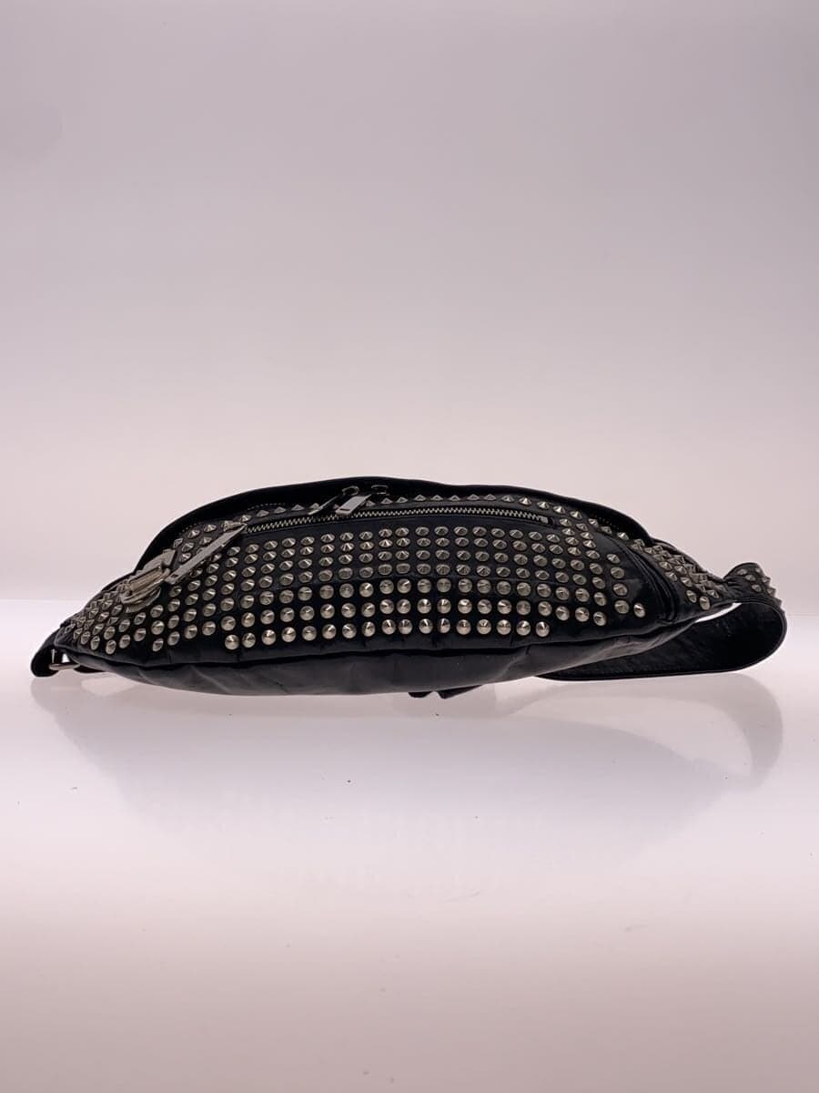 PATRICK STEPHAN Waist Bag Leather BLK 4