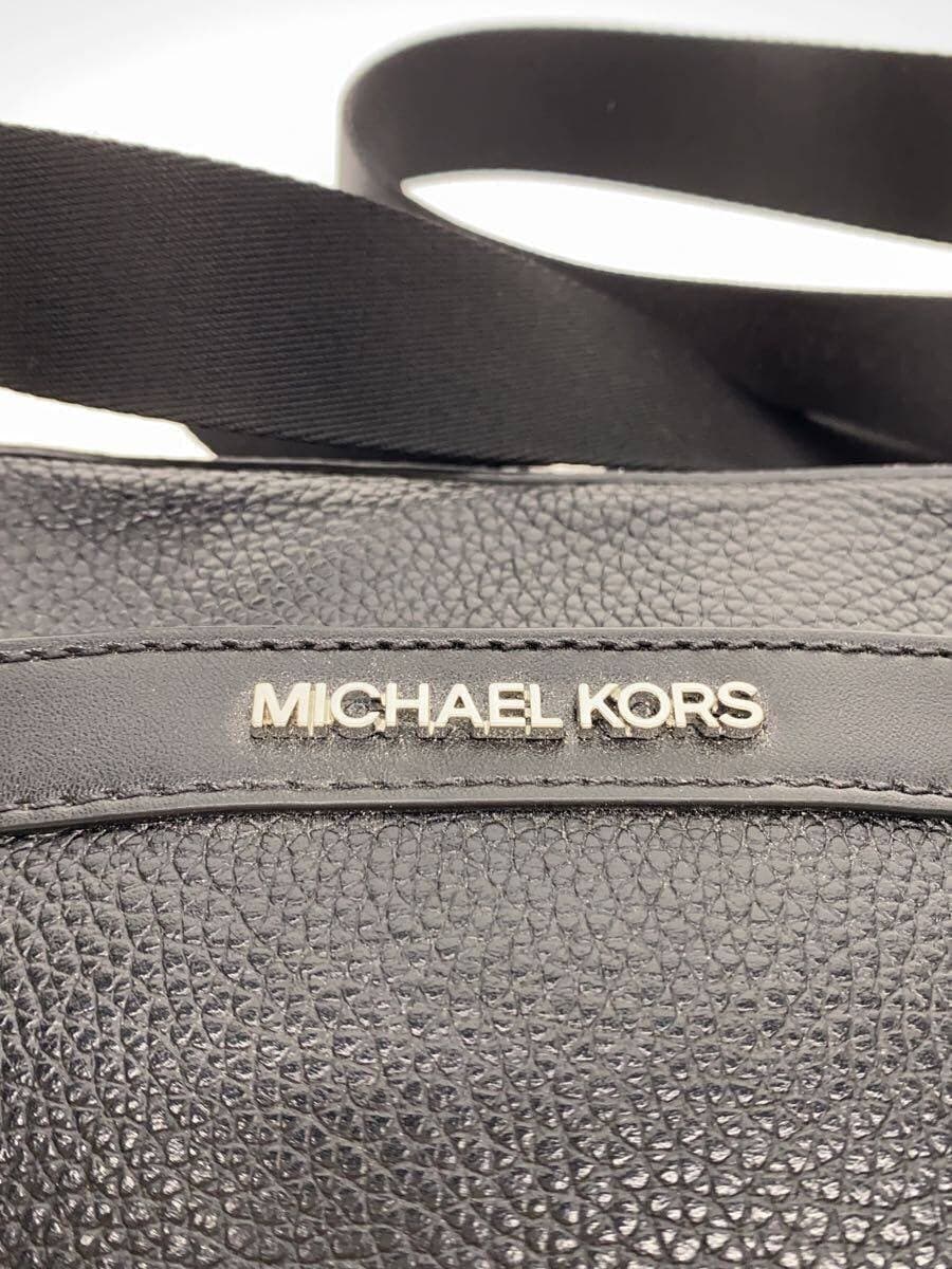 MICHAEL KORS Shoulder Bag Leather Black Plain DC-2403 5