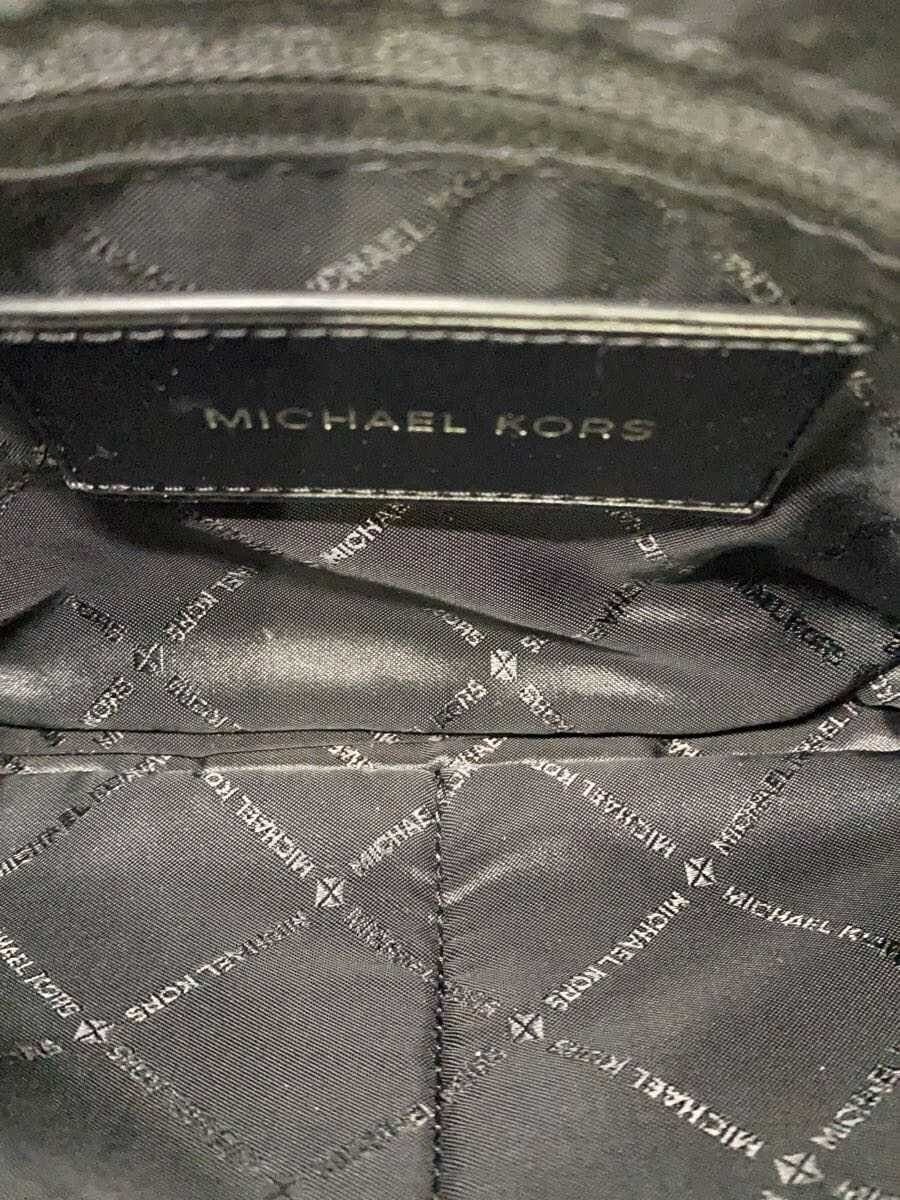 MICHAEL KORS Shoulder Bag Leather Black Plain DC-2403 6