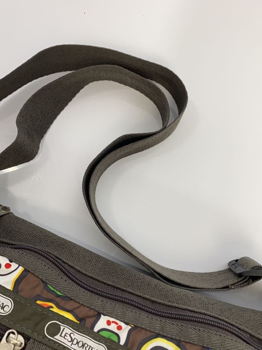 LESPORTSAC Shoulder Bag All Over Pattern Brown Pouch LeSportsac Sack 9