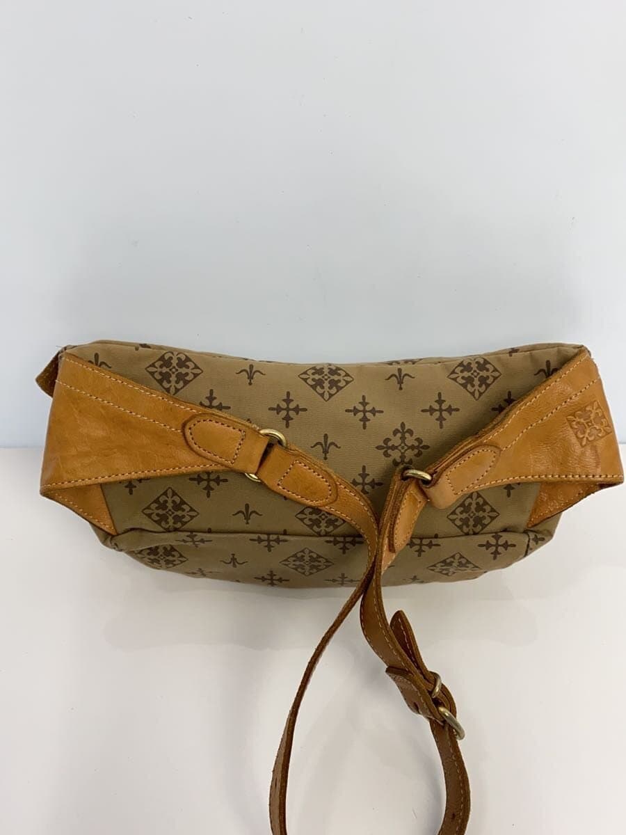 russet Waist Bag Beige All Over Pattern Stain、With Wear Russet 3