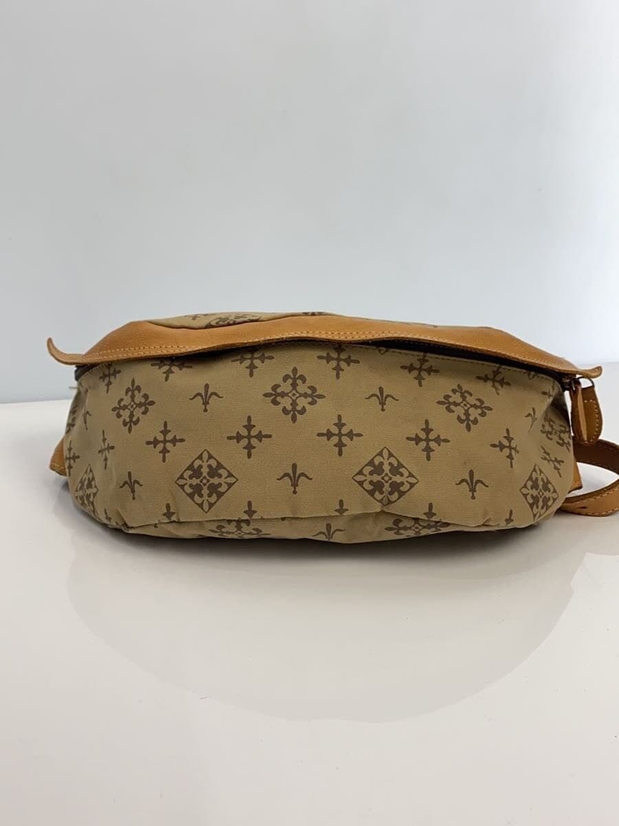 russet Waist Bag Beige All Over Pattern Stain、With Wear Russet 4