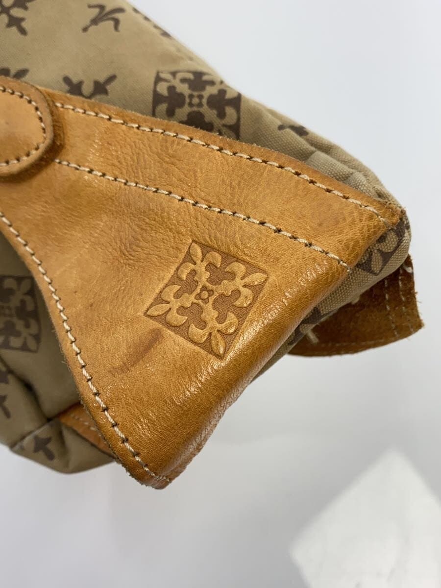 russet Waist Bag Beige All Over Pattern Stain、With Wear Russet 5