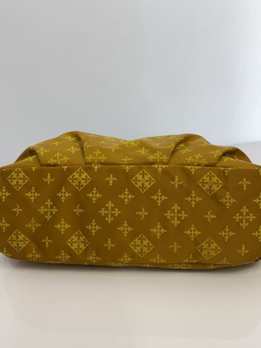 russet Shoulder Bag Yellow All Over Pattern With Wear Russet 4