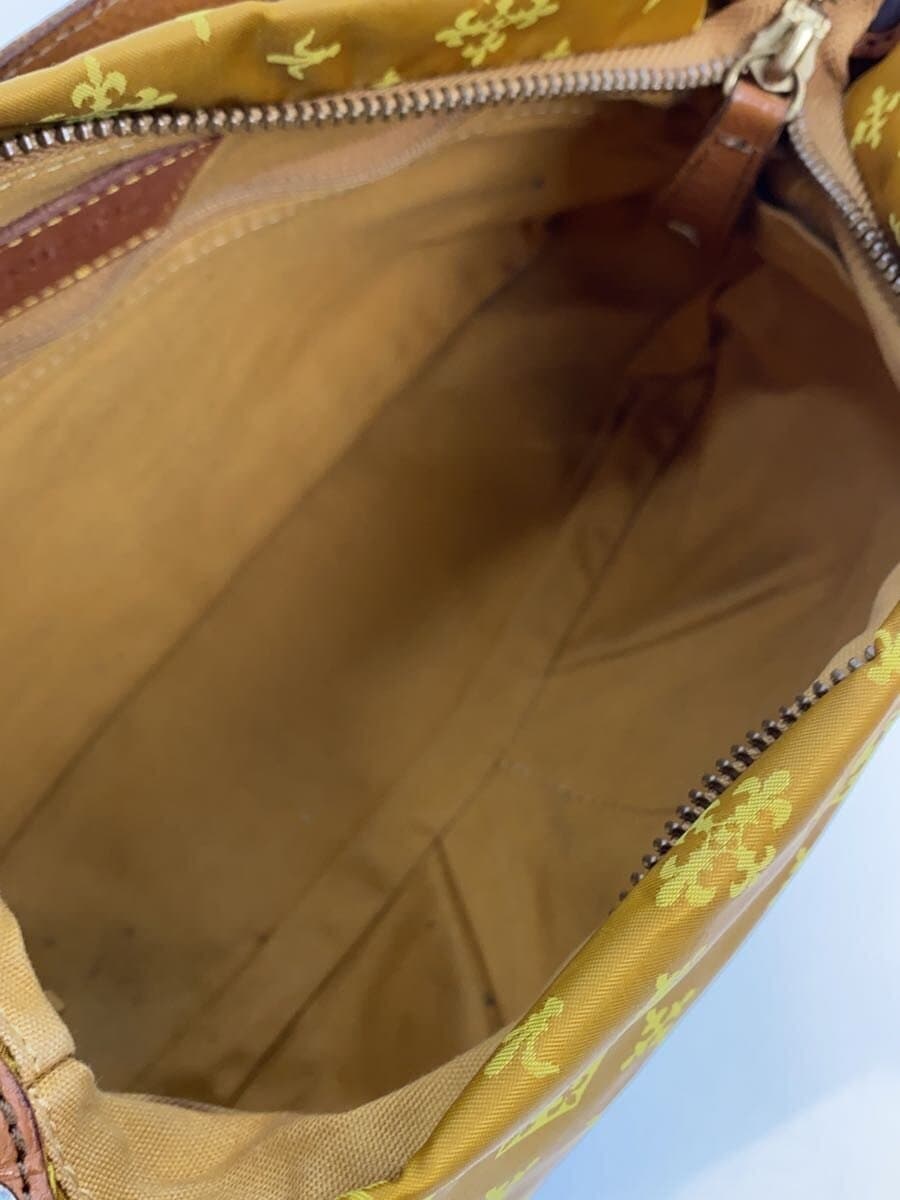 russet Shoulder Bag Yellow All Over Pattern With Wear Russet 6