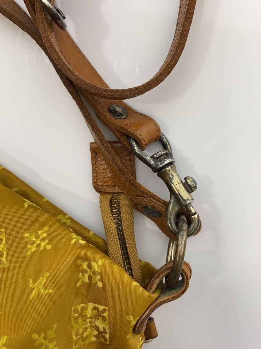 russet Shoulder Bag Yellow All Over Pattern With Wear Russet 8