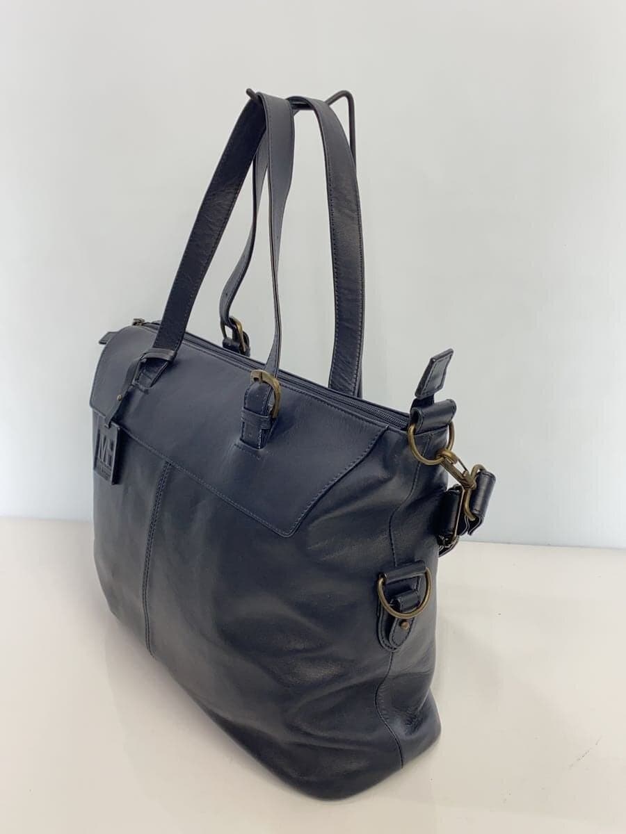 MOTHERHOUSE tote bag 2WAY shoulder navy plain Motherhouse 2