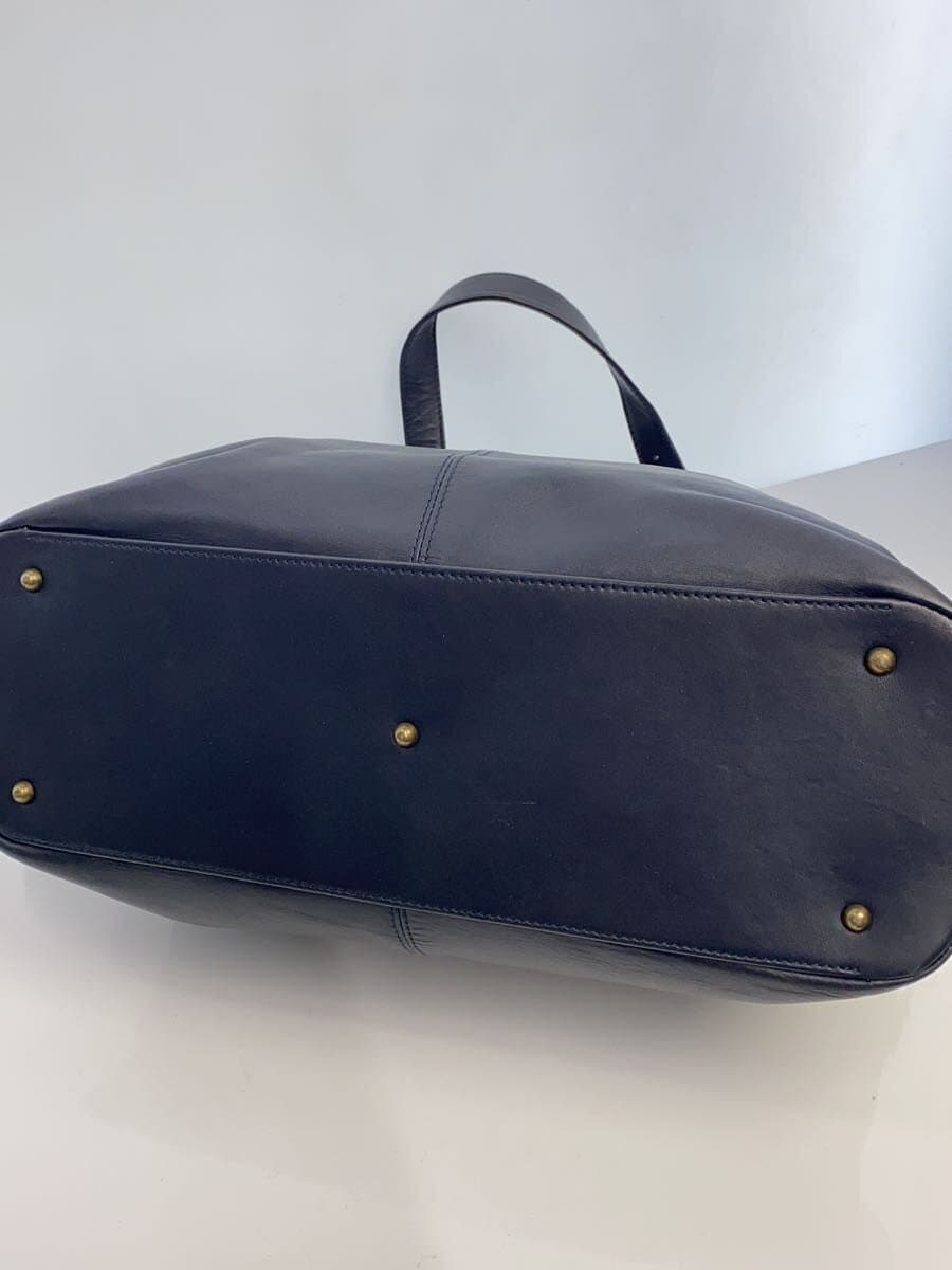 MOTHERHOUSE tote bag 2WAY shoulder navy plain Motherhouse 4